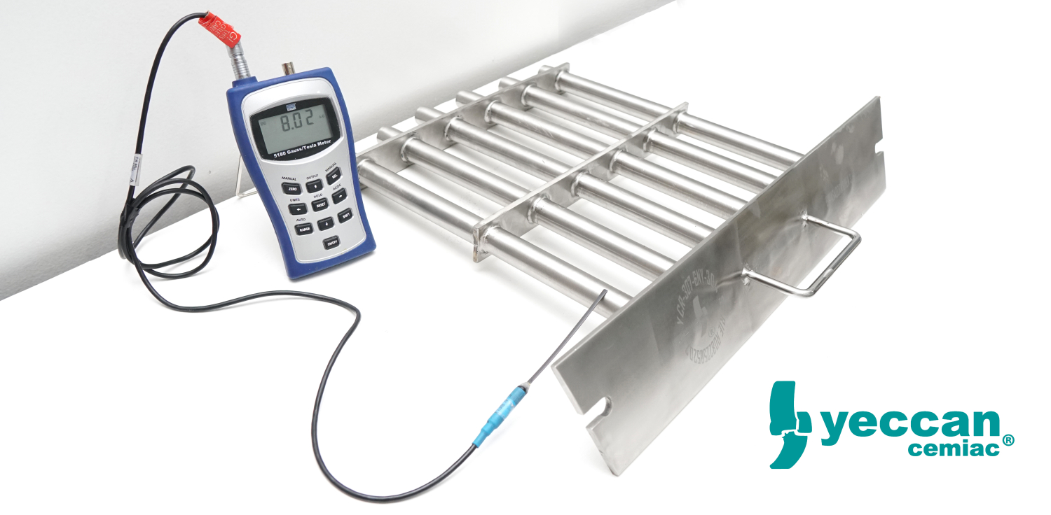 rejillas, trampas magnéticas, HACCP, FSCC 22000, OPRP, PCC Inspección, Verificacion, Certificación, Reporte, Intensidad Magnética, Validación,