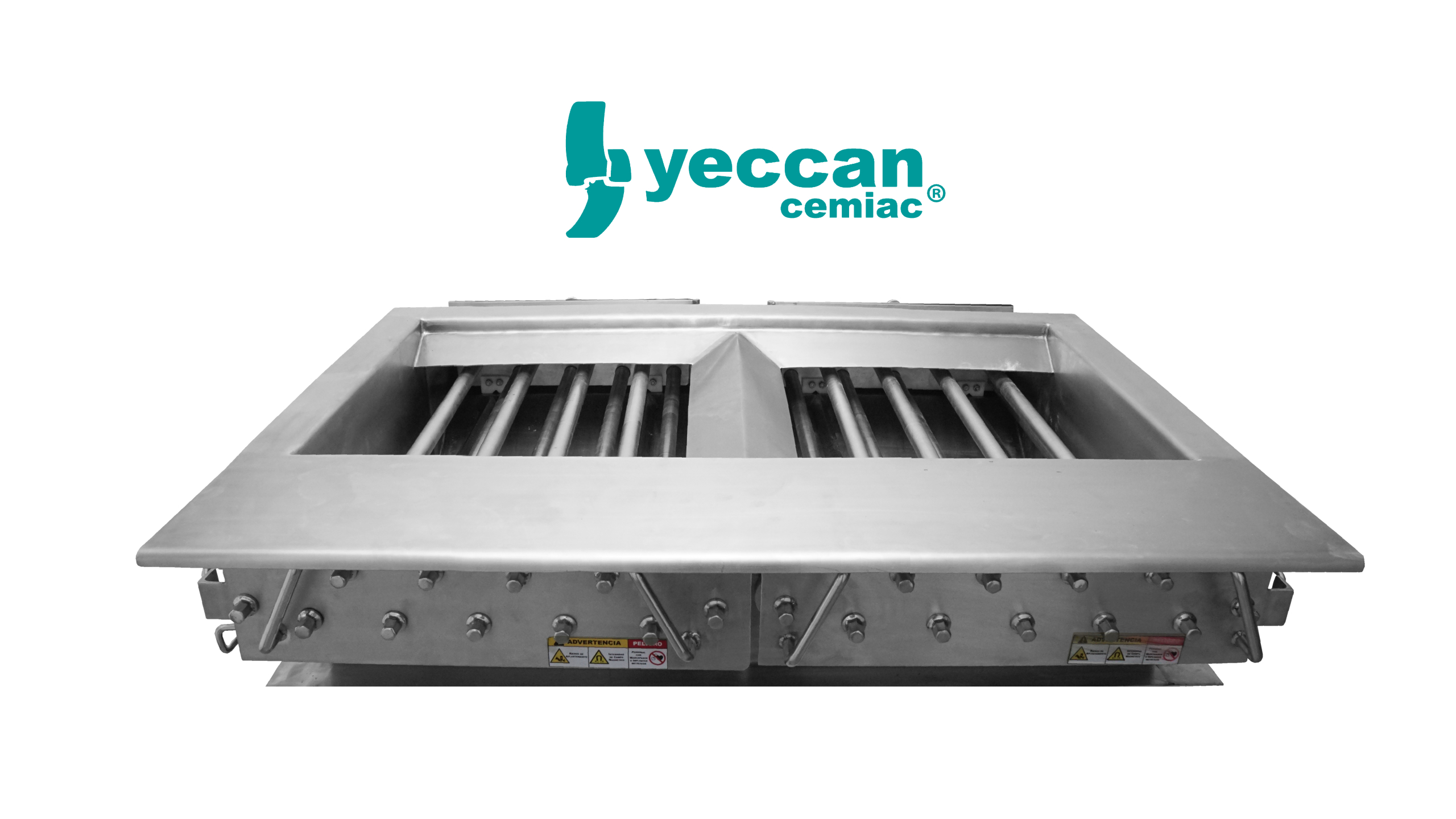 separadores magnéticos, rejillas magnéticas, gabinetes, barras magnéticas, trampas, trampas magnéticas, filtros magnéticos, enchaquetados, Gabinete Magnéticos con Rejillas y Sistema de Autolimpieza